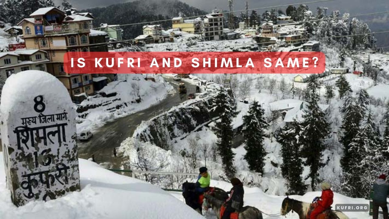 Is Kufri and Shimla same