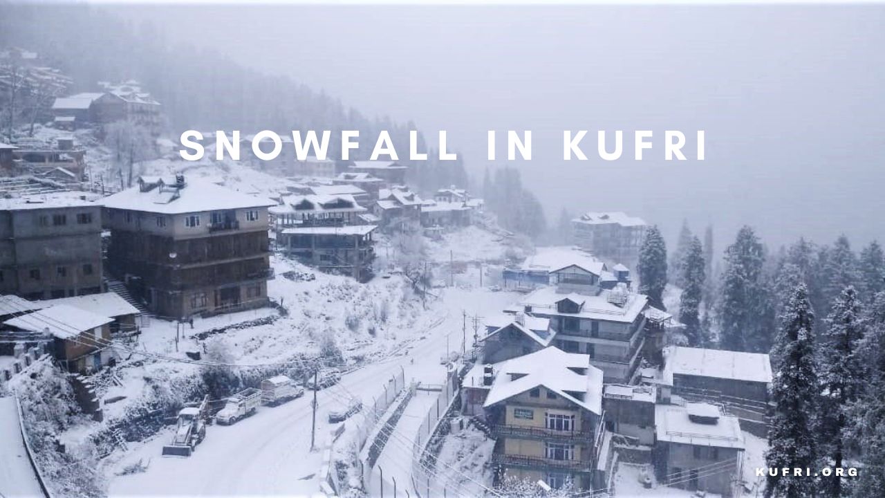 On which date is snowfall in Kufri